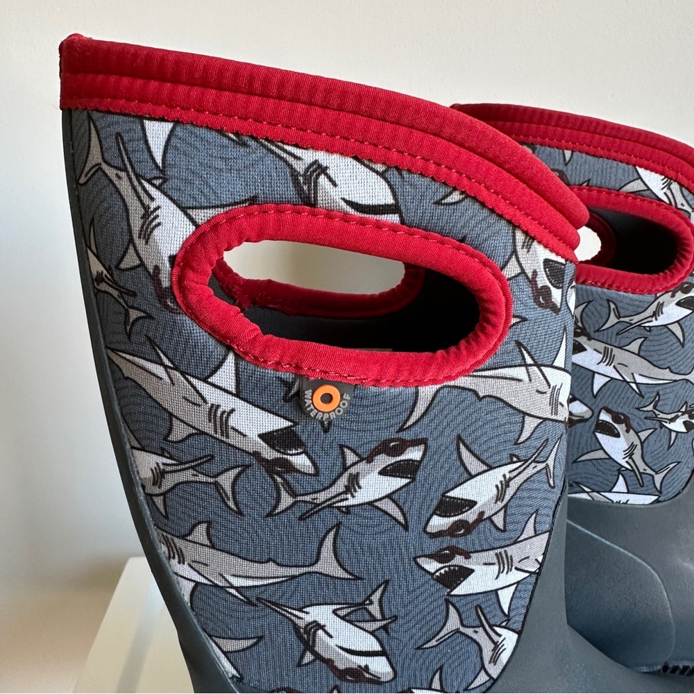 Bogs Winter Snow Boots K Durham Grasp Waterproof Insulated Shark Youth Size 3 - Picture 5 of 17